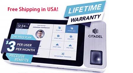 CITADEL GT2000 TABLET TIME CLOCK - 1-800-TIMECLOCKS